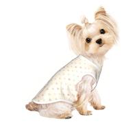 Heart Blush Print Pet Vest For Small Pets | Soft Breathable Sleeveless Top With Tiny Floral Design. Upload Your Own Pattern
