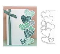 Heart Border Metal Die Cuts,Hollow Hearts Shape Frame Festival Wedding Cutting Dies Cut Stencils for DIY Scrapbooking Photo Decorative Embossing Paper Dies for Scrapbooking Card Making