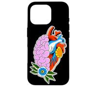 Heart Brain Empath Connection Flower Case for iPhone 16 Pro