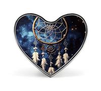 Heart Brooch Pin, Polar Bear Printed Wedding Party Clothes Jewelry Accessories Badge for Backpacks，Valentine Pin