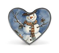 Heart Brooch Pin, Polar Bear Printed Wedding Party Clothes Jewelry Accessories Badge for Backpacks，Valentine Pin