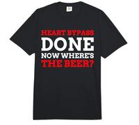 Heart Bypass Done Now Where's The Beer? Funny Heart Bypass Comfort Colors Adult Heavyweight T-Shirt