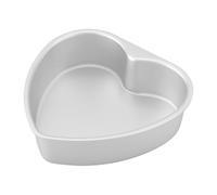 Heart Cake Pan - 10 Inch Deep Baking Tin for Anniversaries, Silver Non-Stick Interior Finish, Reinforced Aluminum Construction with Loose Base | Heat Conductive Metal for Use at