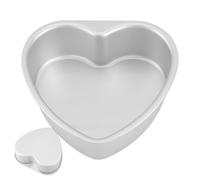 Heart Cake Pan - 23cm Aluminum Non Stick Baking Mold, Easy Release Bakeware Tool | Romantic Dessert Baking Accessory for Valentines Wedding Birthday Holiday Party Home Family Oven Safe