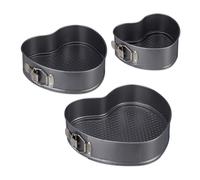 Heart cake tin set 3 Pieces Easy Clean Heart Shaped Cake Mould Set Carbon Steel