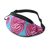 Heart Candy Colorful Casual Waist Bag Unisex with Adjustable with Zipper Pockets Belt Sports Bags Running Bag Keep Fit with Exercise Jogging, Hiking Chest Pack Outdoors Workout Traveling Shoulder Bag