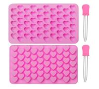 Heart Candy Mould - 11 x 18.5 cm Heart Shaped Silicone Mould | Epoxy Casting for Valentine's Day | Cavity for Making Sweets for Valentine's Day | Chocolate, Soap, Gels, Candles, Baking