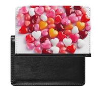 Heart Candy Passport Cover Protector Rfid Blocking Passport Holder Id Card Holder Secure Travel Wallet Organizer for Passport Tickets Credit Cards, style, One Size