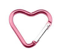 Heart Carabiner, Unique Carabiner, 12 Pcs Aluminum Alloy Keychain Clips, Hammock Carabiner, Keychain Hooks for Dog Leash, Water Bottle Holder, Outdoor Travel Lib