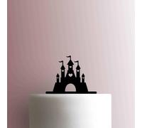 Heart Castle Acrylic Cake Topper 3mm Thick Premium Laser Cut Cake Decoration for Birthday, Wedding, Baby Shower & Party Cakes Durable Reusable