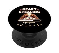 Heart Cavalier King Charles Spaniel Dog Funny Gift Puppy PopSockets Adhesive PopGrip