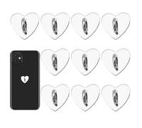 Heart Cell Phone Ring - Elegant Cell Phone Diel Ring 10 Pieces | Phione | Hearts Phone Grip Suitable for Safe Phones, Hands Free Holder, Mobile Use by Dail