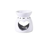 Heart Ceramic Tealight Oil Wax Melt Burner 10Point5X10Cm