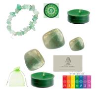 Heart Chakra Healing Balancing Gift Set Colour Therapy (Heart Chakra - Green Adventurine)