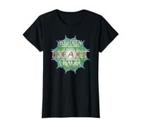 Heart Chakra Symbol | Green & Pink Mandala Design T-Shirt