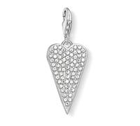 Heart Charm Pendant with White Zirconia - female - THOMAS SABO - Jewellery - Gray - ONE SIZE - Accessories ONE SIZE