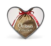Heart Christmas Sack Present Brooch Classic Mini Pin 1 Inch Aluminum Alloy Lapel Pin Personalized Button Badge for Backpack Hat Suit Jacket Clothing Decoration