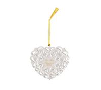Heart Christmas Tree Ornament - Villeroy & Boch Porcelain with Gold Accents 2025