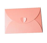 Heart Clasp Gift Card Envelopes, 30Pack Textured Kraft Greeting Card Envelopes Rectangle Small Present Envelope Boxes Retro Wedding Birthday Festival Party Handmade Invitation Small Gift Cards Holder