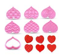 Heart Cookie Cutter Set, 6Pcs Heart Shaped Cookie Cutter for Baking, Biscuit, Pastry, Fondant, Valentine's Day Cake Decorations & Gifts