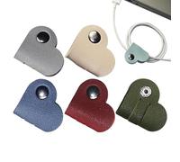 Heart Cord Organizer- Heart Shaped Data Cables Organizer | Hearts Cable Organizer Wrap, Cable Management Cable Ties, Earbud Holder, Earphones Cable Winder, Cord Organizer in Heart Shape, Earbud
