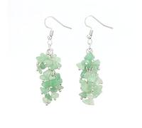 Heart Costume Jewelry Dangle Earrings For Women Reiki Long Dangle Hook Eardrop For Her Valentine With Cow Earrings Studs (H, One Size)