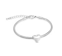 Heart Cremation Memorial Urn Bracelet for Ashes for Women Stainless Steel Adjustable Keepsake Bangle Cremation Memorial Ash Jewelry