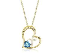Heart Cross Birthstone Baptism Gifts First Communion Gifts for Girls Goddaughter Daughter Teens Women for girls