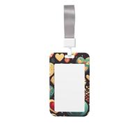 Heart Crush Flower Card Badge Holder. Durable Abs Material, Clear Id Display, Suitable for Office, Event, Meeting, Easy Identification.