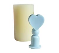 Heart Crutch Silicone Molds for Making Soap Heart Walking Stick Gypsum Resin Jewelry Mold