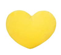 Heart Cushion, Heart Cushion Children's Room, Cuddly Cushion Children's Heart Shape Decorative Cushion Pillow, Plush Children's Cushion for Children's Room, Sofa Decoration (Yellow, 30 cm)