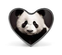 Heart Cute Panda Brooch Classic Mini Pin 1 Inch Aluminum Alloy Lapel Pin Personalized Button Badge for Backpack Hat Suit Jacket Clothing Decoration