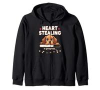 Heart Dachshund Dog Funny Gift Wiener Puppy Zip Hoodie