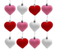 Heart Decorations for Tree - St. Heart Ornaments 12 Pieces Heart Blanks for the Heart | Ballines' Wedding Heart Tree, Hooks for Love Trees Roma Decorations