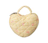 Heart Designs Cosmetic Storage Bag Large Capacity Moulded Toiletry Bag Flowers Decoration Travel Organisers Women Heart Shape Make Up Bag, G, standard size