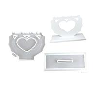Heart Designs Ornament Silicone Mold Sturdy Silicone Mold for Heart Shaped Resin Frames and Unique Gift Creation Home Decoration