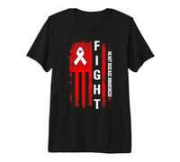 Heart Disease Awareness American Flag Heart Disease Premium T-Shirt