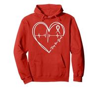 Heart Disease Awareness HeartBeat CHD Wear Red Heart Health Pullover Hoodie