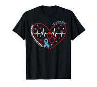 Heart Disease Awareness Heartbeat Survivor Warrior Support T-Shirt