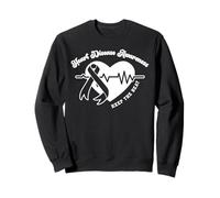 Heart Disease Awareness Keep The Beat Wear Red CHD Heartbeat Sweatshirt