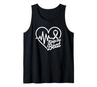 Heart Disease Awareness Keep The Beats Design Tank Top