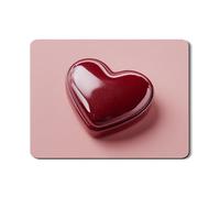 Heart Dish Drying Mats For Kitchen Counter, Romantic Red Floral Absorbent Rubber Dish Rack Mat, Love PU Leather Drying Pad For Coffee Bar Protector 18x24 Inch