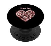 Heart Dog Faces PopSockets Adhesive PopGrip