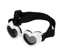Heart Dog Sunglasses,Pet Anti-Fog Sunglasses | Small Breed Sunglasses, Dog Sunglasses with Adjustable Strap, Anti-Fog Sunglasses for Dogs