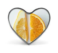 Heart Dried Fruit Pictures Brooch Classic Mini Pin 1 Inch Aluminum Alloy Lapel Pin Personalized Button Badge for Backpack Hat Suit Jacket Clothing Decoration