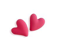 Heart Earrings for Women Dangling Red Heart Dangle Earrings for Women Black Heart Earrings for Women Hot Pink Earrings Heart Jewelry, Acrylic, No Gemstone