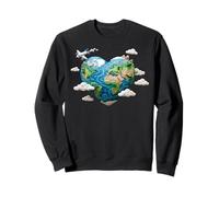 Heart Earth Day Save Cute Planet Students Teachers Sweatshirt