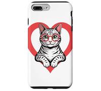 Heart Egyptian Mau Glasses Case for iPhone 7 Plus/8 Plus