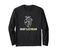 Heart Electrician Cardiologist EKG Rhythm Medical Cardiology Long Sleeve T-Shirt