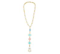 Heart Evil Eye Charm Hanging Pendant Car Ornament, Turkish Glass Evil Eye Beaded Rear View Mirror Car Charm Amulet Good Luck & Protection, Sun Catcher Pendent Cars, Home, Office Decor Gift